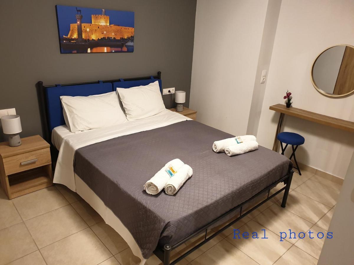 Blue - Comfy Center Rodos Apartment Asgourou Екстериор снимка